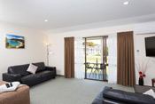 One bedroom motel unit lounge, Motueka, Tasman, Nelson